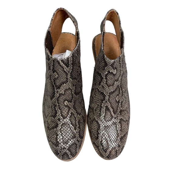 Gentle Souls Harlie Bootie Leather Snake Embossed Slingback Women‎ Size 9.5M - Picture 5 of 10